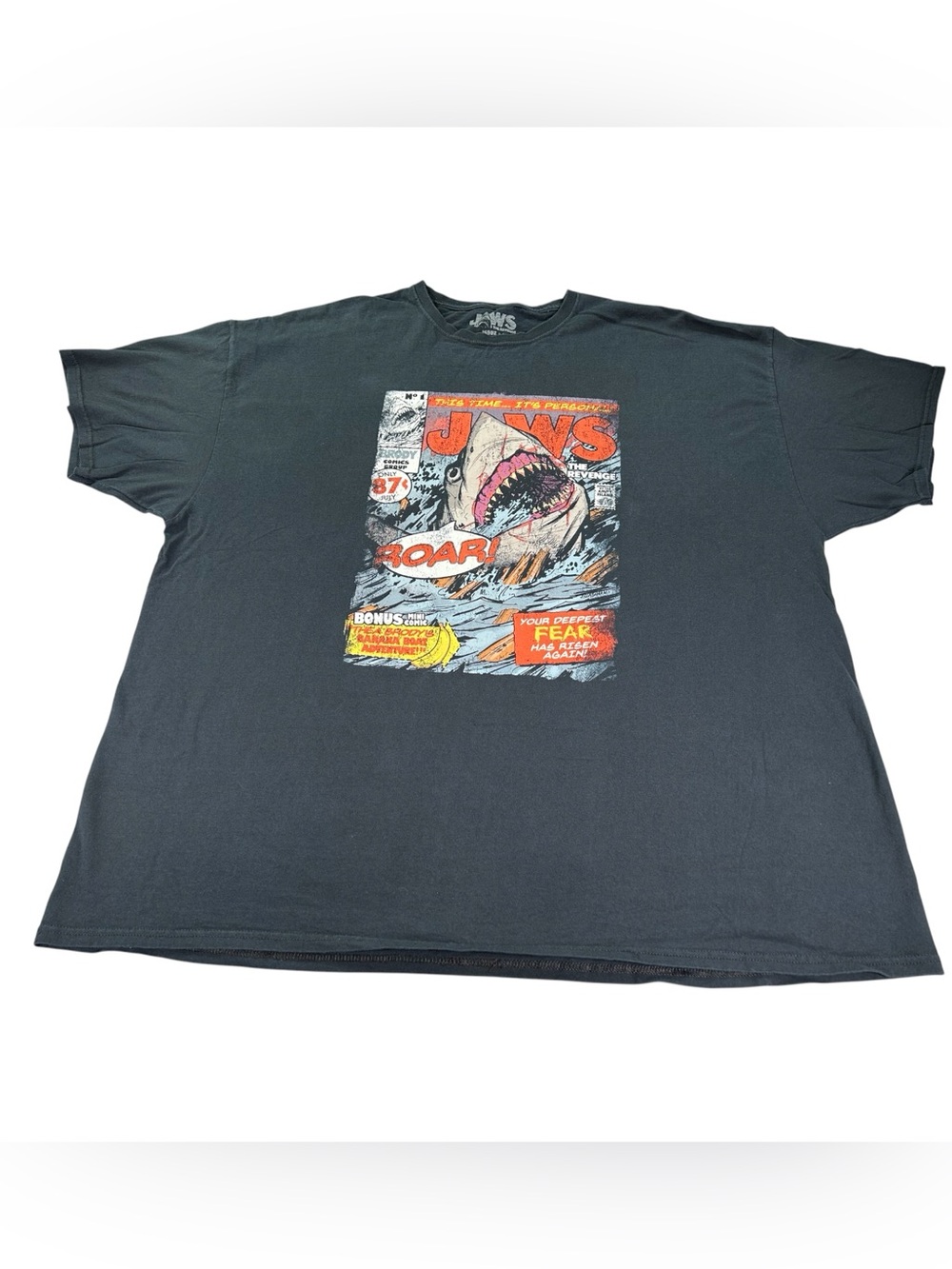 Jaws The Revenge Comic Book Graphic Tee 4X Ripple Junction Horror Movie Shirt